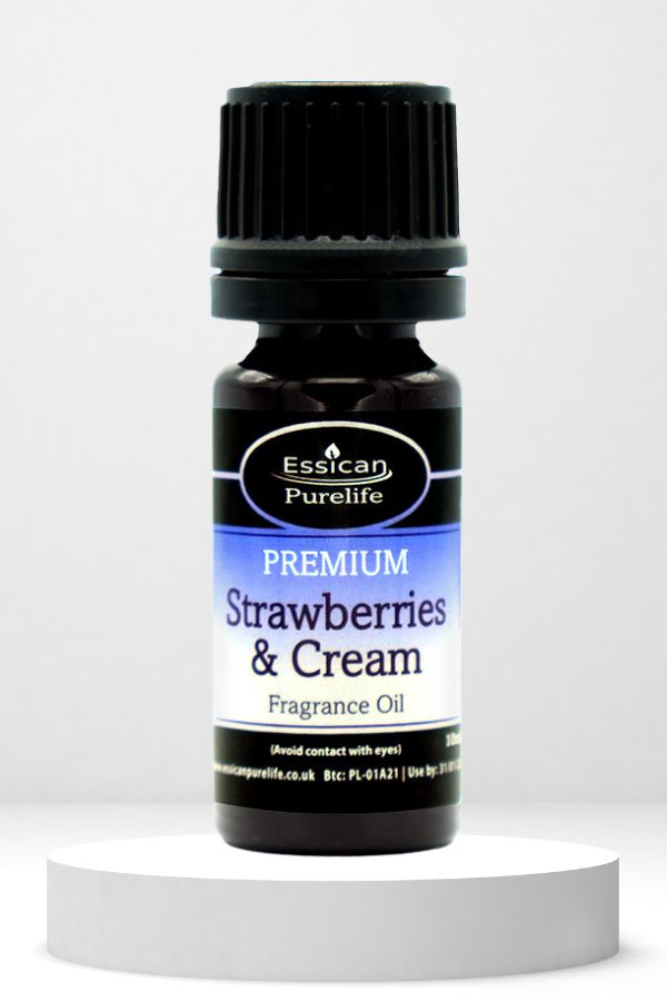 Essican Purelife Strawberries & Cream fragrance oil 10ml.
