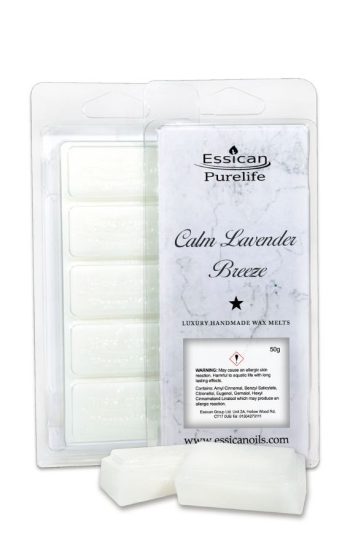 Essican Purelife wax melt calm lavender breeze