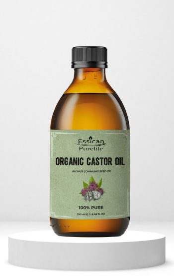 Organic Castor Oil 250ml - Glass bottle