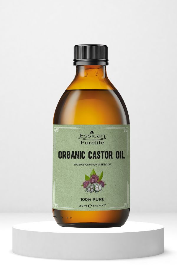 Organic Castor Oil 250ml - Glass bottle