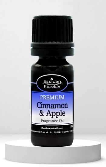 Essican Purelife Cinnamon and Apple fragrance oil 10ml.