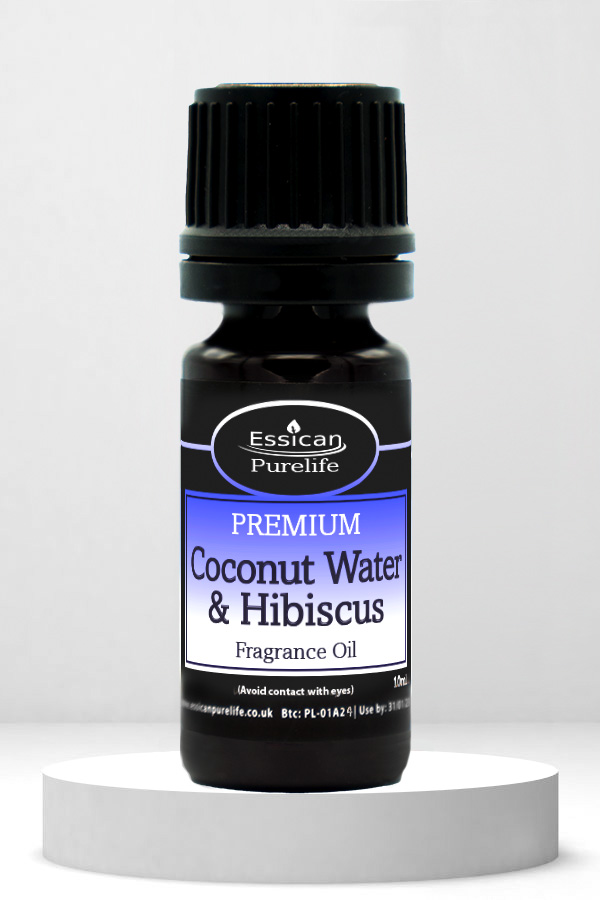 Essican Purelife Coconut Water and Hibiscus fragrance oil 10ml.